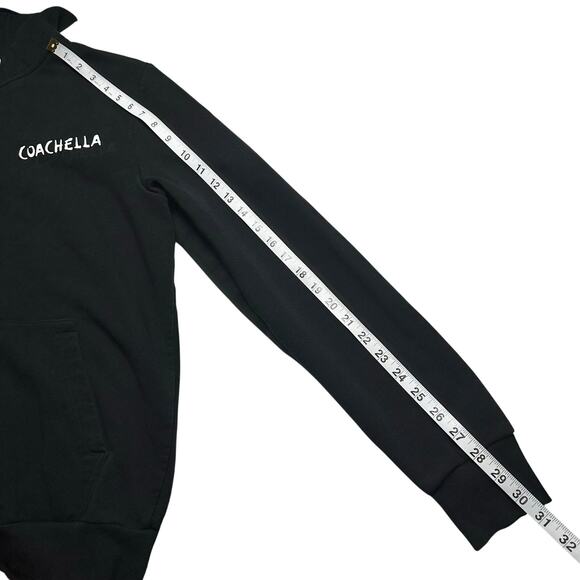 H&M x Coachella | Women | Black Cozy Casual Music Festival Hoodie | Size Small - Picture 7 of 12